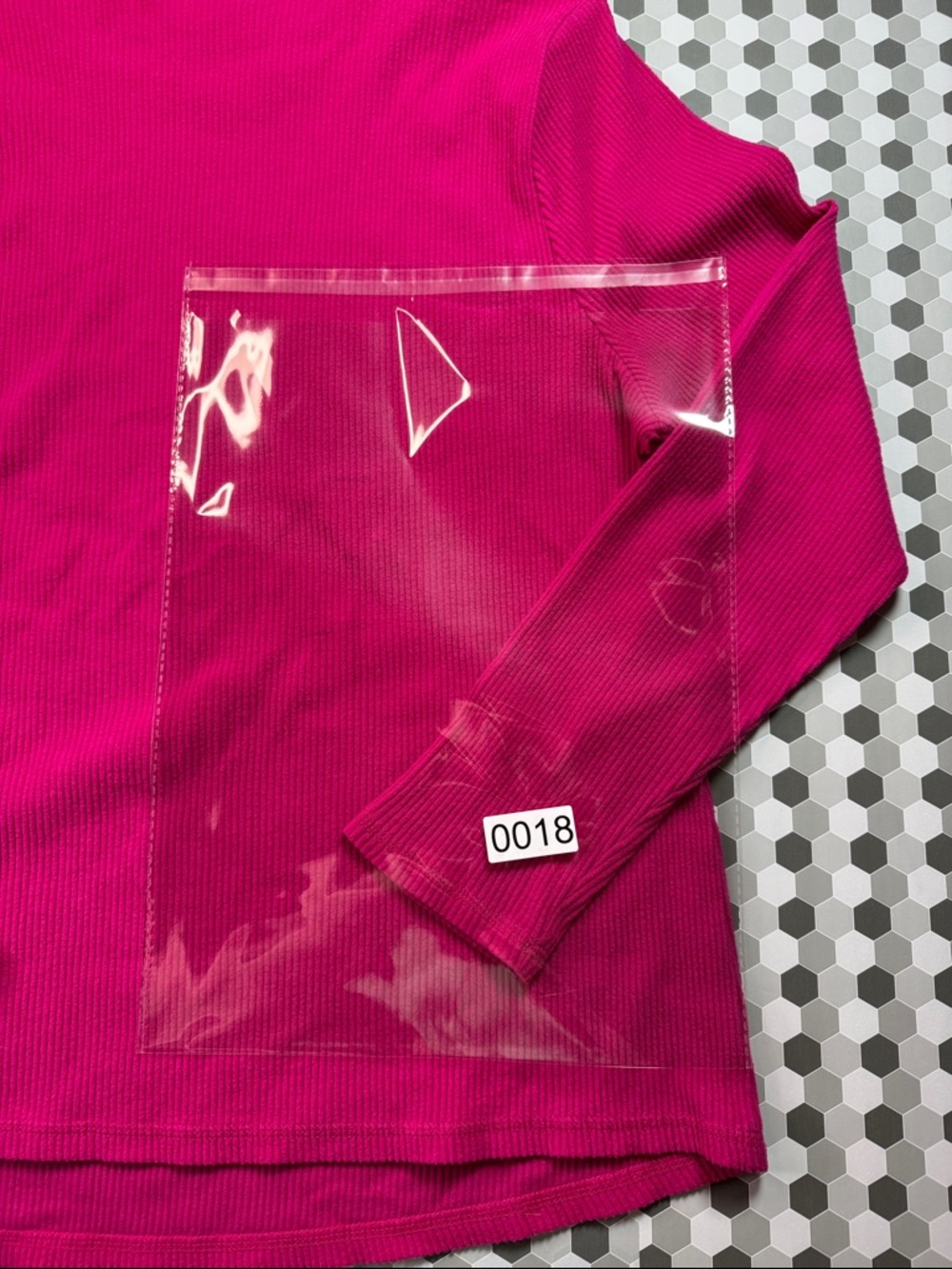 Old Navy Fuchsia Ribbed Crewneck Top - Picture 5 of 5